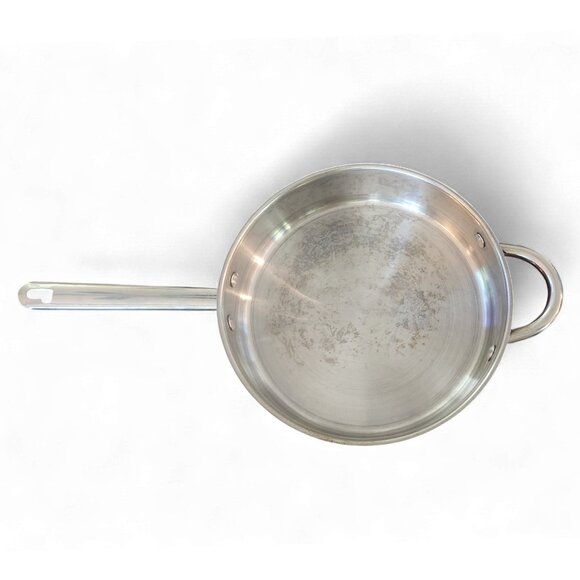 Wolfgang Puck 11" Cafe Collection Large 18-10 Stainless Steel Skillet - Picture 1 of 6